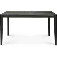 Ethnicraft Oak Bok Ruokapöytä Laajennettava Musta 140-220x90 Cm - Ruokapöydät & Baaripöydät Tammi Mustapetsattu tammi - 51542