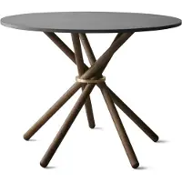 Eberhart Hector 105 Ruokapöytä Tumma Betoni / Tumma - Ruokapöydät & Baaripöydät Tammi Dark Oak - H105-102-102