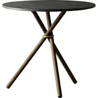 Eberhart Aldric Sivupöytä 80 Cm Tumma Betoni / Tumma - Sivupöydät & Apupöydät Tammi Dark Oak - ALDR-102-102