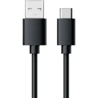 RealPower 255650, 0,6 m, USB C, USB 3.2 Gen 1 (3.1 Gen 1), Musta