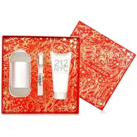 Carolina Herrera 212 Nyc Eau De Toilette Spray 100ml Set 3 Pieces