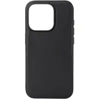 Buffalo iPhone 15 Pro Leather MagSeries suojakuori (musta)