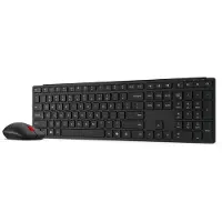 Lenovo Pro Combo 6000 - keyboard and mouse set - multi-mode - QWERTY - Norwegian - eclipse black Input Device - Näppäimistö ja Hiirisetti - Norja - Musta