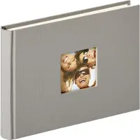 Walther design Fun 22x16 Cm 40 Pages Bookbound Photo Album Harmaa