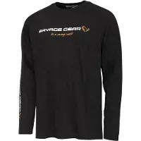 Savage Gear Signature Logo Ls T-Shirt Black Caviar