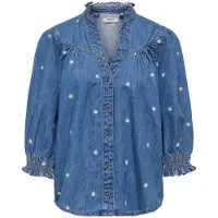 ONLY Pusero 'ONLRAYA DAISY' sininen denim / keltainen / valkoinen