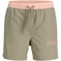 Jack & jones Junior Uimashortsit 'JPSTMaui Archive' harmaa / pastellinpinkki