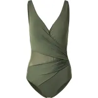 Hunkemoller Shell Mesh Shaping Bs - Khaki green - S