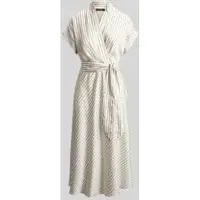 Ralph Lauren Luxe Twill-Wvn-Dresses - Cream - 46