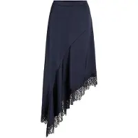 Vila Vilea High Low Lace Skirt - Navy - 40