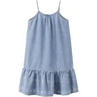 Name it Nkfhaven Dnm Anglaise Dress 1026-Ov H - Blue - 152
