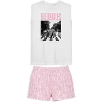 Gisela Pyjama vaaleanpunainen / musta / offwhite