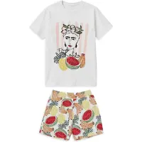 Gisela Pyjama keltainen / vihreä / punainen / offwhite