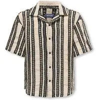 Only & Sons Osjdani Crochet Ss Shirt Wvn - Cream - 176