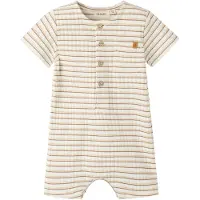 Lil´ Atelier Nbmhaldur Ss Loose Short Suit Lil - Cream - 62