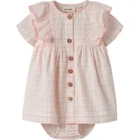 Lil´ Atelier Nbfhedda Ss Loose Body Dress Lil - Pink - 80