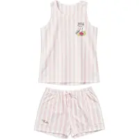 Gisela Pyjama vaaleanpunainen / offwhite