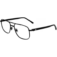 Lacoste L2302 N 57/18/145 Matte mustat metalliset silmälasit MIEHILLE L2302 N
