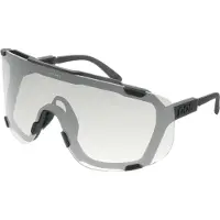 POC Devour Photochromic Bike Sunglasses Translucent Black/Clarity Photochromic/Changeable Grey One Size