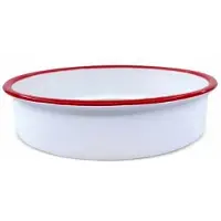 Hobby Hall Pyöreä uunivuoka 5V1222KR38, 38 cm, valkoinen