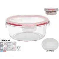 Hella Pyöreä lounasrasia 1300 ml 8 5 x 20 x 20 cm KITCHEN&amp GO 8445393578736 (8445393578736)