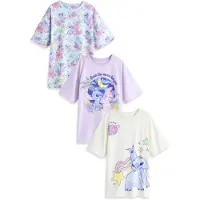 Next Yöpaita 'Lilo and Stitch' vaaleabeige / taivaansininen / violetinsininen / laventeli