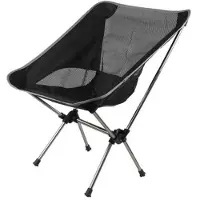 Mtp Products HS-334 Ulkokäyttöön tarkoitettu retkituoli - musta / harmaa