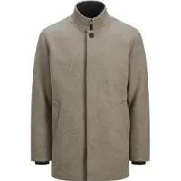 Jack & Jones Välikausitakki 'JJEHarrison' beigenharmaa / musta