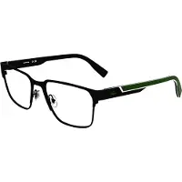 Lacoste L2306 N 55/16/145 Matte mustat metalliset silmälasit MIEHILLE L2306 N