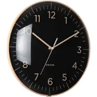 Karlsson Wall Clock Esencia Dome Black - Black - Ø 30 CM