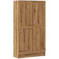 vidaXL Kirjakaappi artesaani tammi 82,5x30,5x150 cm tekninen puu