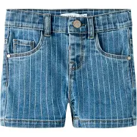 Name it Nmfsalli Slim Dnm Shorts 3555-On Noos - Blue - 116