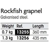 PLASTIMO Rockfish Grapnel 0.7 Anchor Valkoinen 0.7 kg