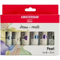Amsterdam Pearl 6x20ml akryylivärisetti