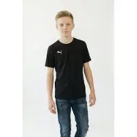 Puma T-paita Teamgoal Casuals - Musta/valkoinen Lapset, koko YS/128 cm