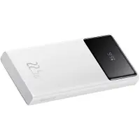 Baseus Star-Lord 10000mAh 22.5W Powerbank with Digital Display and USB-C 3A Cable 30cm - White - 10000 mAh