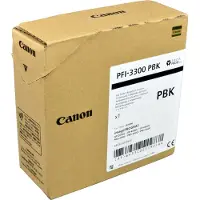 Canon PFI-3300PBK, Valokuva musta, 330 ml, 1 kpl, Kertapakkaus