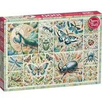 CherryPazzi Palapeli "Miniatyyristä villiluonnon mosaiikkia" 1000 osaa, hyönteis- ja perhosaiheinen