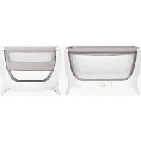 Shnuggle Pinnasänky - Muuntosarja - 125x66 cm - Stone Grey/Valko - - OneSize - Sängyt