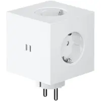 Avolt - Square 2 USB-C Lisäpistorasia 30W Opal White