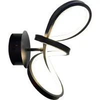 Valotorni Tesoro seinävalaisin 15W LED 4000K 1200lm musta