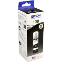 Epson 108 EcoTank-mustepullo, 70 ml, musta