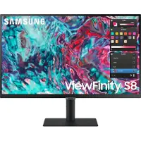 Samsung S80TB, 68,6 cm (27"), 3840 x 2160 pikseliä, 4K Ultra HD, LED, 5 ms, Musta (LS27B800TGUXEN)