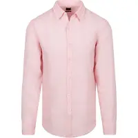 BOSS for man. 50567579 Relegant 6 pink shirt (XL), Casual, Linen, Long sleeve