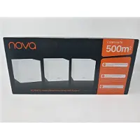 Tenda Nova, Valkoinen, Kannettava reititin, Teho, Tila, WLAN, Kolmikaista (2,4 GHz/5 GHz/5 GHz), Wi-Fi 5 (802.11ac), 1000 Mbit/s (NOVA MW12-3)
