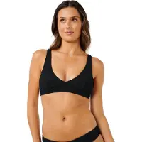 Rip Curl Women's Vibe Surf Multi Fit V Neck Bikini Top Black L