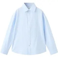 Mango 100% Cotton Striped Shirt - Blue - 140
