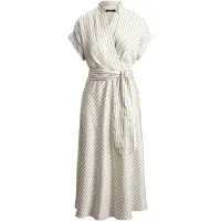 Ralph Lauren Luxe Twill-Wvn-Dresses - Cream - 44