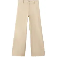 Mango Catherin Culotte High-Rise Jeans - Cream - 34