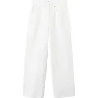 Mango Mid-Rise Balloon Jeans - White - 42